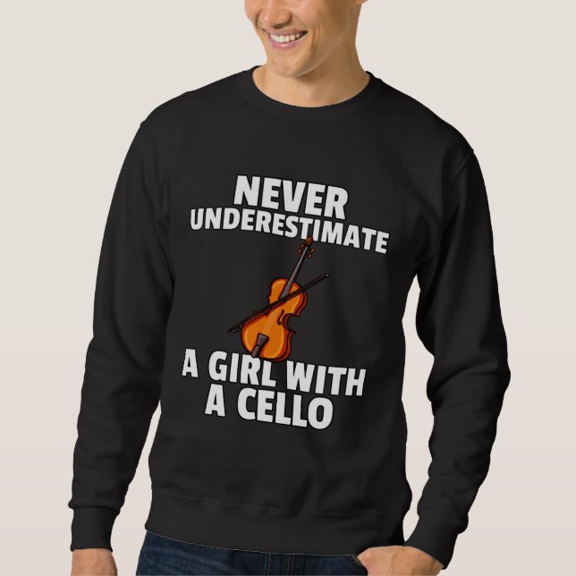 Cello Music  For Cellist Or Cello Player Sweatshirt (Vorderseite)
