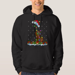 Cello Music Lover Matching Weihnachtsmannmütze Cel Hoodie
