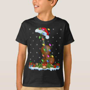 Cello Music Lover Matching Weihnachtsmannmütze Cel T-Shirt