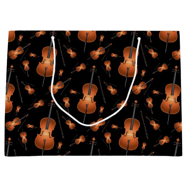 Cello Musician Music Teacher String Orchestra Große Geschenktüte (Vorderseite)