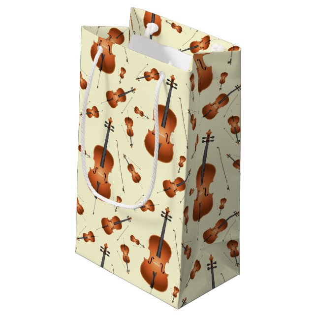 Cello Musician Music Teacher String Orchestra Kleine Geschenktüte (Rückseite Schrägansicht)