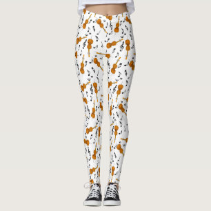 Cello Musiknote Pattern Leggings