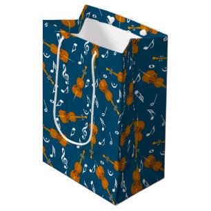 Cello Musiknote Pattern Mittlere Geschenktüte