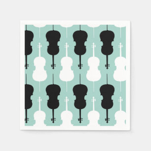Cello-Muster - aquamarin Serviette