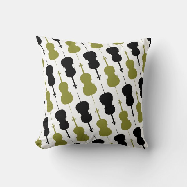 Cello-Muster Kissen (Vorderseite)