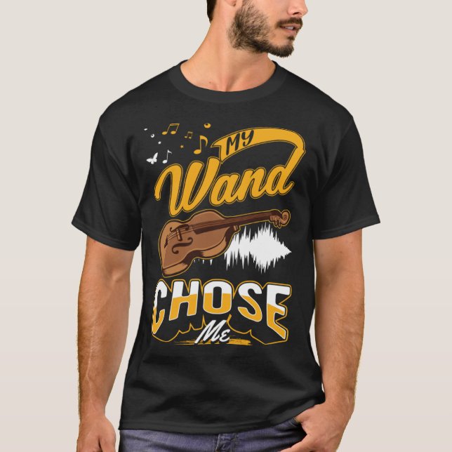 Cello My wand chose me Cellist Cello T-Shirt (Vorderseite)