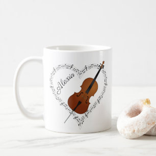 Cello Noten Kaffeetasse