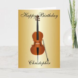 Cello nur den Namen Geburtstag hinzufügen Karte