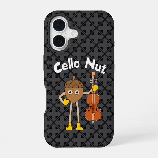 Cello Nut iPhone 16 Hülle (Rückseite)