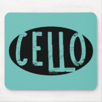Cello Oval Rough Text