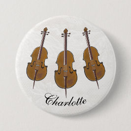 Cello personalisiert Abzeichen Button