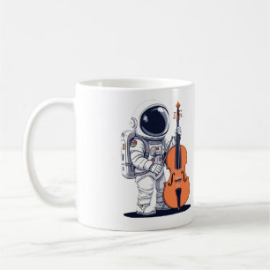 Cello Player Astronaut-Tasse Kaffeetasse