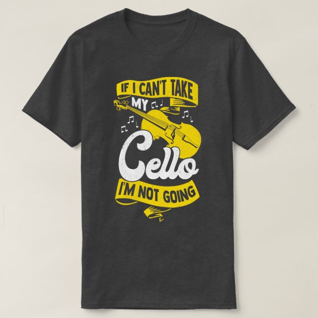Cello Player Instrument Violoncello Cellist Gesche T-Shirt (Design vorne)