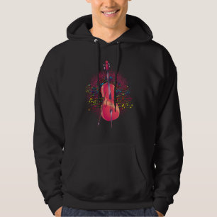 Cello Player Musician Cellist Orchestra Music Cell Hoodie