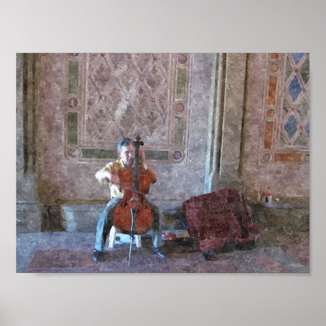 CELLO PLAYER POSTER (Vorne)