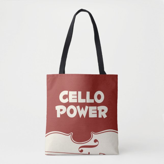 Cello-Power-Taschen-Tasche (Vorderseite)