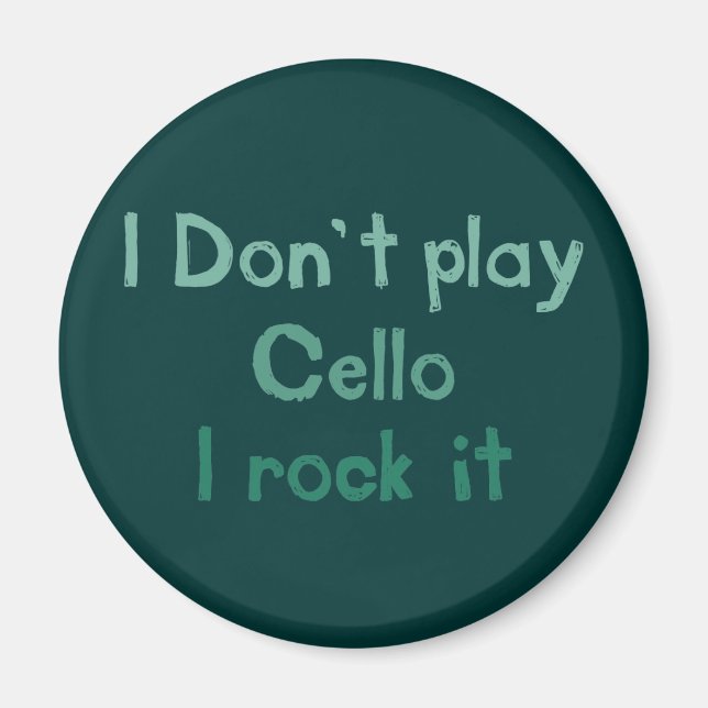 Cello Rock It Magnet (Vorne)