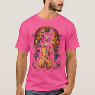 Cello Skeleton Halloween Costume Orchester Musik F T-Shirt