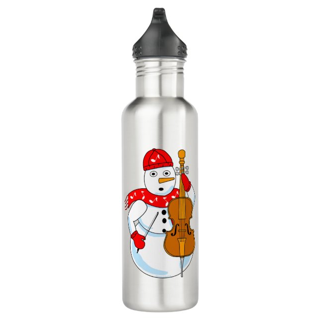 Cello Snowman Edelstahlflasche (Rechts)
