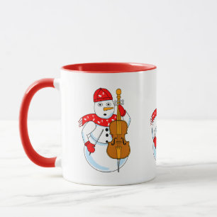Cello Snowman Tasse