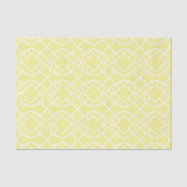 Cello Soft Butter Yellow Trellis Design Seidenpapier