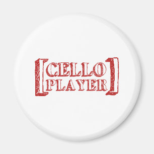 Cello-Spieler Magnet
