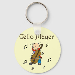 Cello-Spieler-T-Shirts und Geschenke Schlüsselanhänger