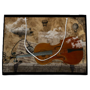 Cello Steampunk Große Geschenktüte