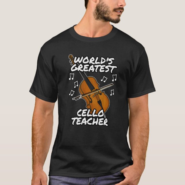 Cello Teacher Cellist String Musi T-Shirt (Vorderseite)