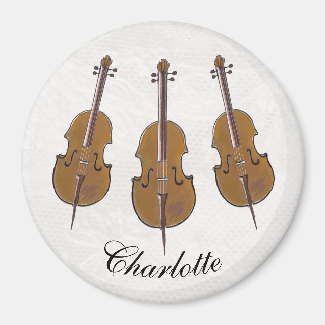 Cello Trio personalisiert Magnet (Vorne)