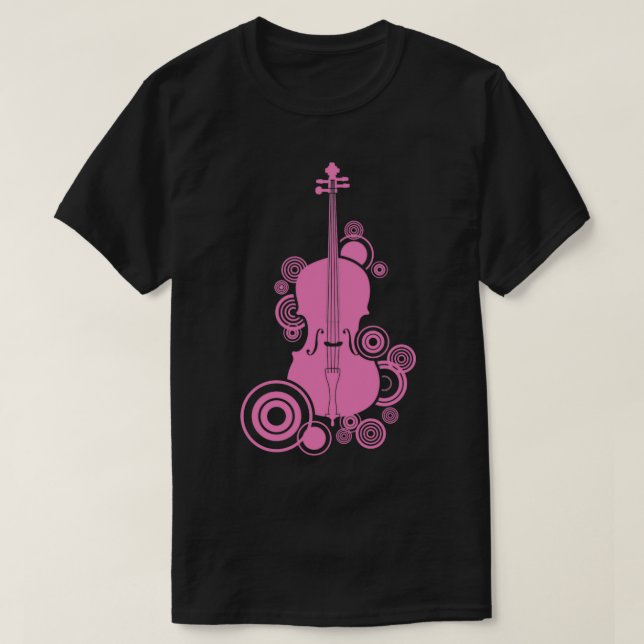 Cello Violoncello Bass Violin String Instrument T-Shirt (Design vorne)