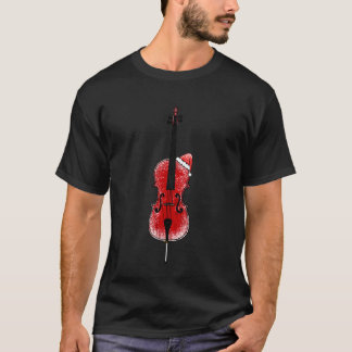 Cello Weihnachten Santa Cellist Streichmusiker Mus T-Shirt