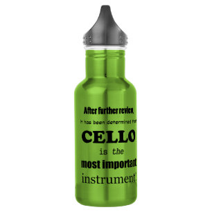 Cello wichtigstes Instrument Edelstahlflasche