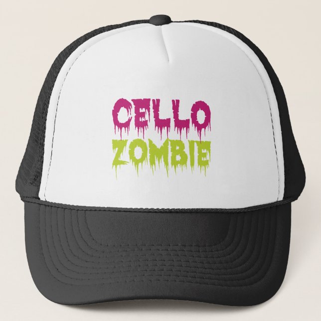 Cello Zombie Truckerkappe (Vorderseite)