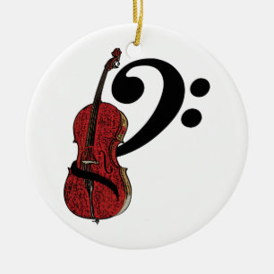 CelloClef Keramik Ornament