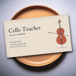 Cellolehrer Visitenkarte
