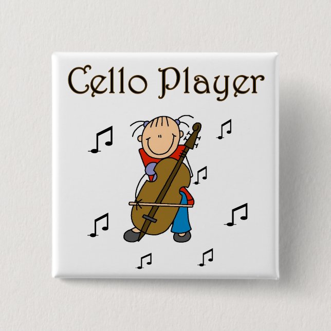 Cellospieler-Button Button (Vorderseite)