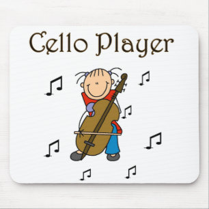 Cellospieler-Mauspad Mousepad