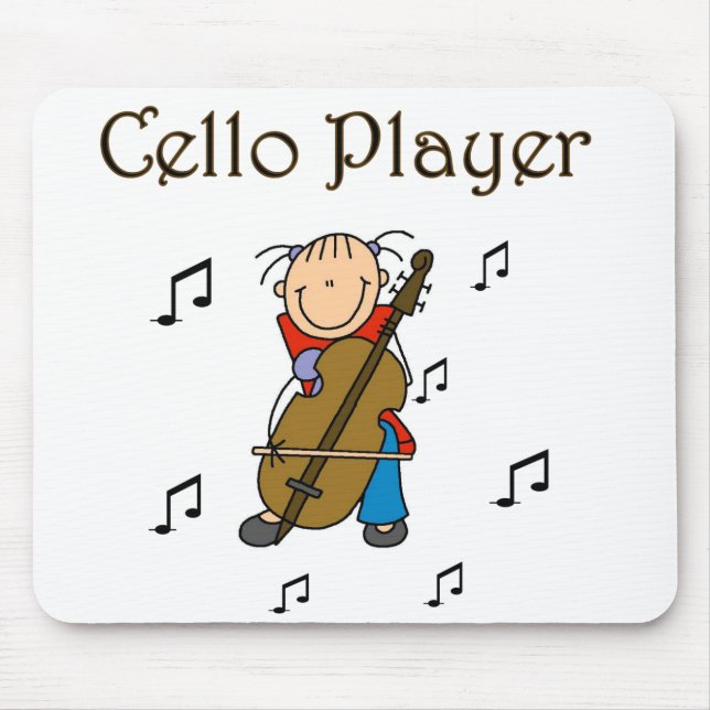 Cellospieler-Mauspad Mousepad (Vorne)