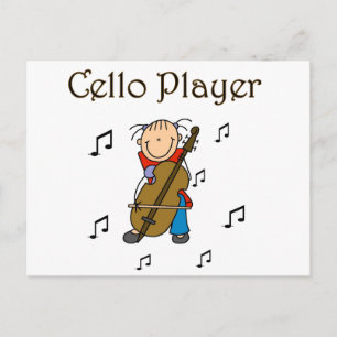 Cellospieler T-Shirts und Geschenke Postkarte
