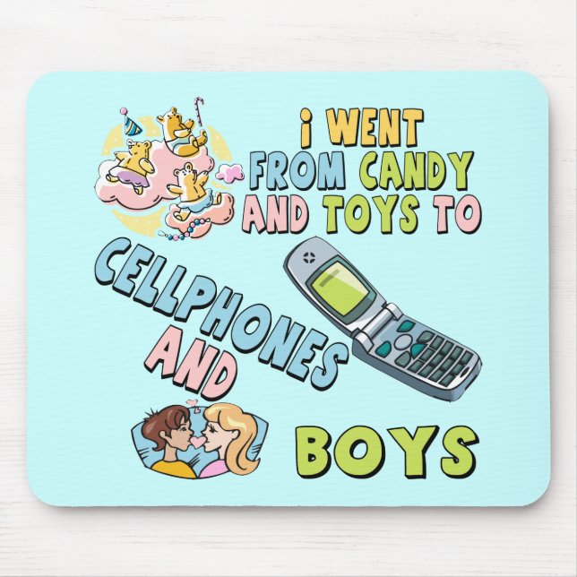 Cellphones und Jungen-T - Shirts und Geschenke für Mousepad (Vorne)
