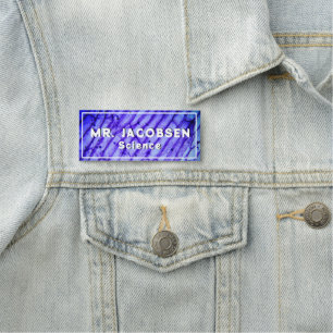 Cells Science Teacher Blue Name Tag Namensschild