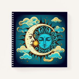 Celstial Sun und Moon Notizbuch