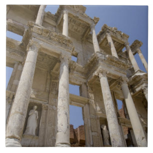 Celsus-Bibliothek, erbaut 114-117 n. Chr. Fliese