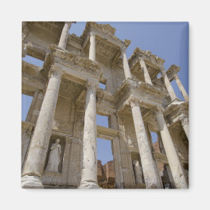 Celsus-Bibliothek, erbaut 114-117 n. Chr. Magnet