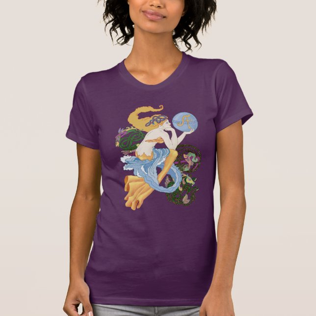 Celtic "A " für Wassermann-Meerjungfrau T-Shirt (Vorderseite)