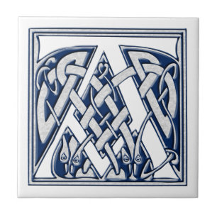 Celtic A Monogram Fliese