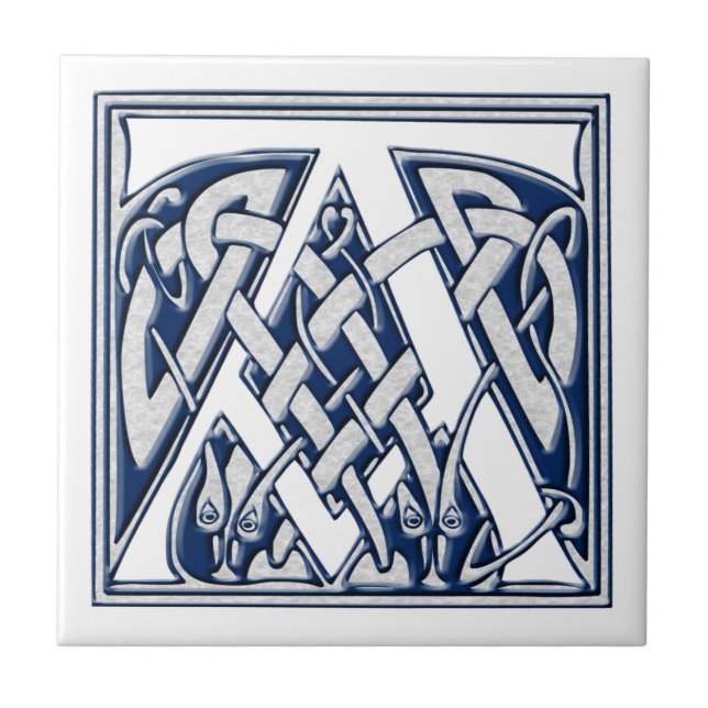 Celtic A Monogram Fliese (Vorderseite)