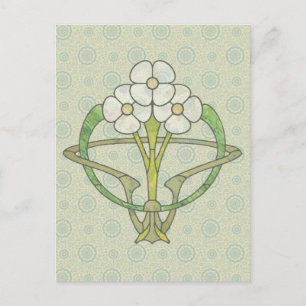 Celtic Art Deko Blumendesign 2 Postkarte