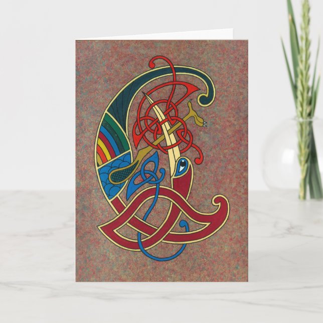 Celtic Art Design Greetings Card Karte (Vorderseite)